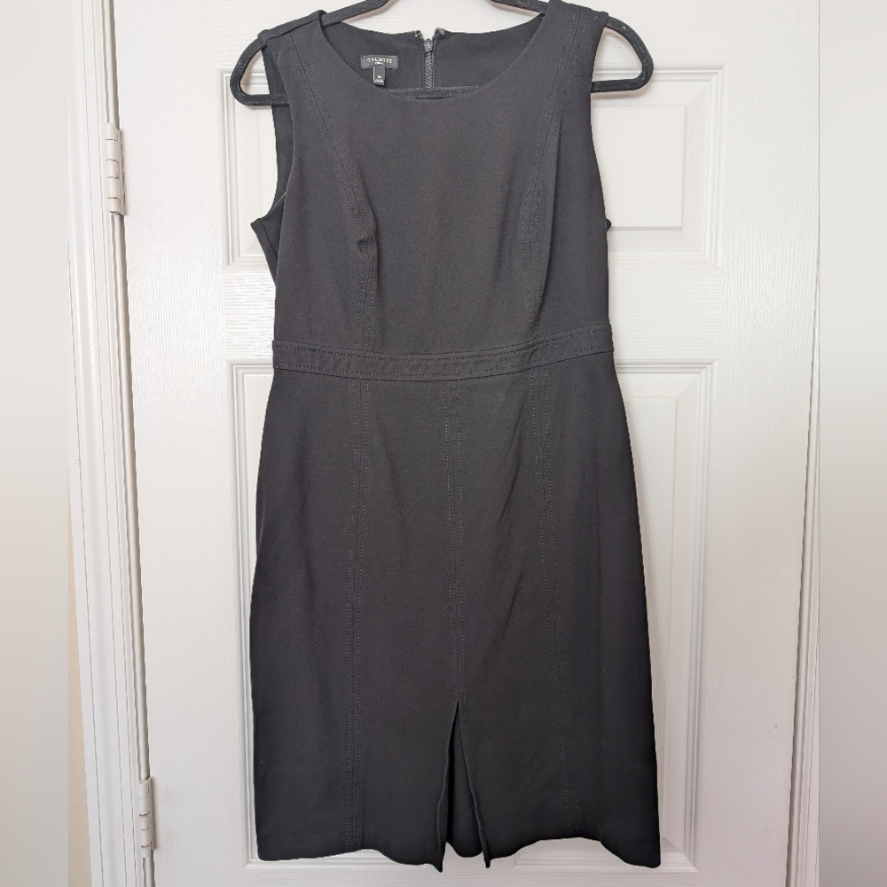 TALBOTS Sleeveless Inverted Pleat A-line Dress